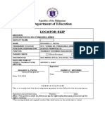 Locator Slip Form Template