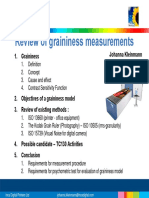 Review of Graininess Measurements