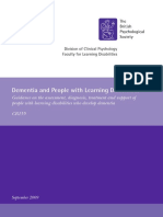 Dementia and People With Learning Disabilities - Guidance