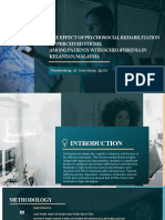 The Effect of Psychosocial Rehabilitation On Perceived Stigma Among Patients With Schizophrenia in Kelantan, Malaysia