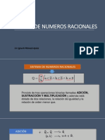 Sistema de números racionales y fracciones