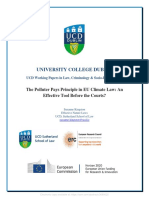 University College Dublin: The Polluter Pays Principle in EU Climate Law: An Effective Tool Before The Courts?