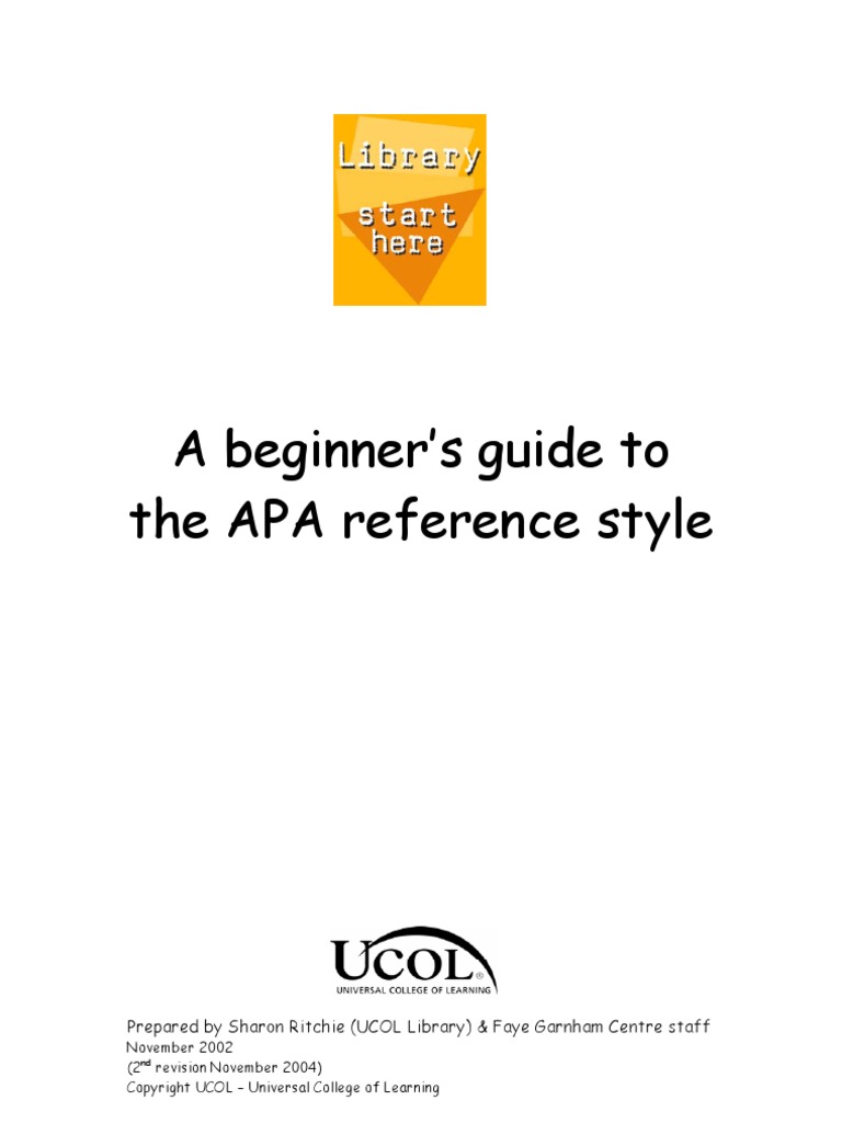 APA Referencing | PDF