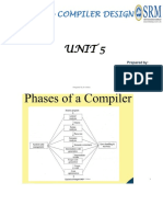 15Cs314J - Compiler Design: Unit 5