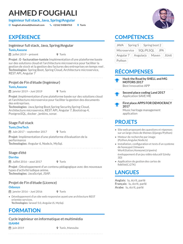 Ingénieur Full Stack Java & Angular | PDF | Informatique ...