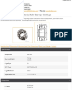 Part Number 22317EJW33, Spherical Roller Bearings - Steel Cage