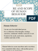 Nature and Scope of Human Behavior