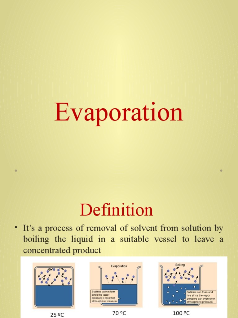 Evaporation and Distillation PDF Evaporation Distillation