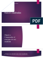 Clase 1 Raíces Cuadradas: Matemática Profesora Miuyen Corrotea Vicencio