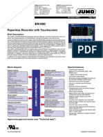 JUMO LOGOSCREEN 600 Datasheet