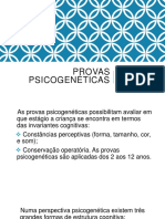 Provas Psicogenéticas