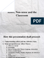 Affect, Nonsense and The Classroom