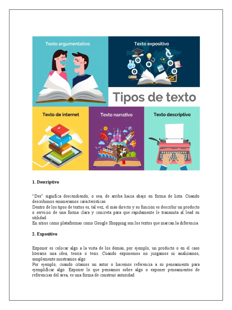 Qué Tipos de Textos Existen | PDF | Narrativa | Marketing