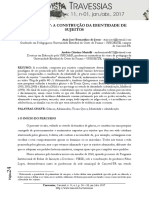 AFEMINADA A CONSTRUÇÃO DA IDENTIDADE DE SUJEITOS