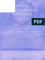 Definisi Dan Konsep Pendidikan