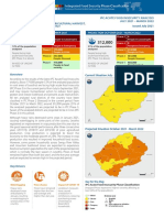 IPC Lesotho Acute Food Insecurity 2021July2022Mar Report