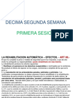 Decima Segunda Semana: Primera Sesion