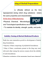 Stability Testing of Herbal Medicinal Products