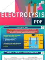 Electrolytic Conductors and Electrolysis Reactions