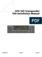 GTX 3X5 Transponder TSO Installation Manual: 190-01499-02 June 2017 Revision 9