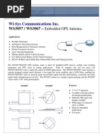 Wi-Sys Communications Inc.: WS3957 / WS3967