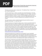 Download Compare and contrast three poems by Thomas Hardy amended version by Jenni Vickerman SN51881363 doc pdf