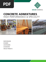 Concrete Admixtures: High Performance & Specialty