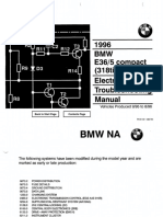 1996 BMW 318ti Electrical Troubleshooting Manual