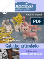 Apostila 2 Gatinho Articulado em Feltro - Venda