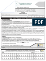 Edital SBMFC TEMFC No 13 para prova de suficiência em Medicina de Família e Comunidade