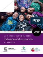 Global Education Monitoring Report 2020 - Latin America and The Caribbean - Inclusion and Education - All Means All