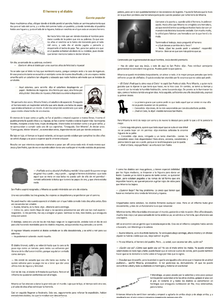 Cuento El Herrero Y El Diablo Pdf