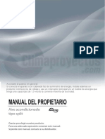 Manual Aire Acondionado CIAC-VS16-R410a
