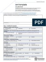 Risk Assessment Template: For Student Work Experience Placements