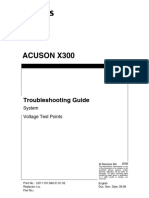 Acuson X300: System Voltage Test Points