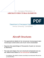 15AES213 - Aerospace Structures - I: Aircraft Structural Elements