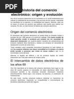 Línea del Tiempo del Comercio Electrónico | PDF | Comercio electrónico ...