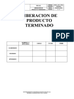 POE - 011 - PROCEDIMIENTO DE LIBERACIÓN DEL PRODUCTO TERMINADO