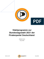 Piratenpartei - Wahlprogramm Zur Bundestagswahl 2021