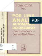 PÊCHEUX, Michel Análise Automática do Discurso (AAD-69)