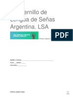 Cuadernillo de Lengua de Señas Argentina