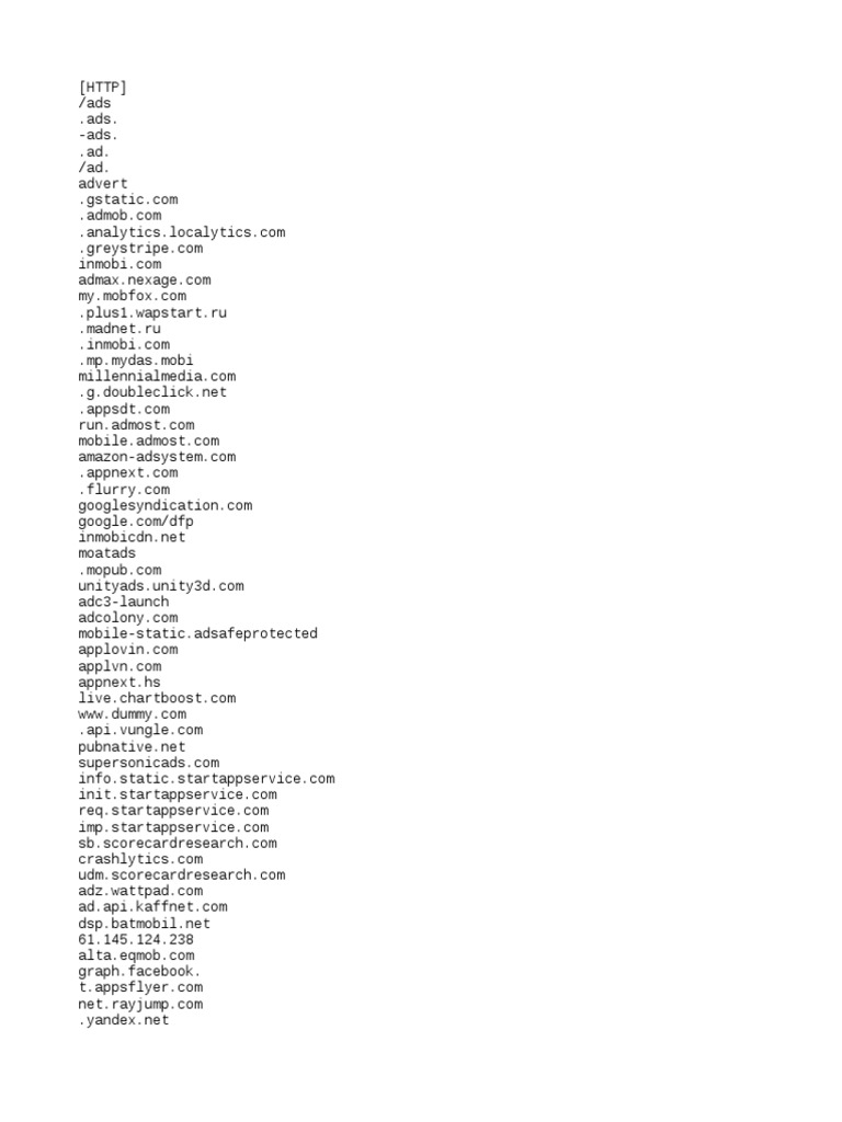 List of Ad Network Domains | PDF