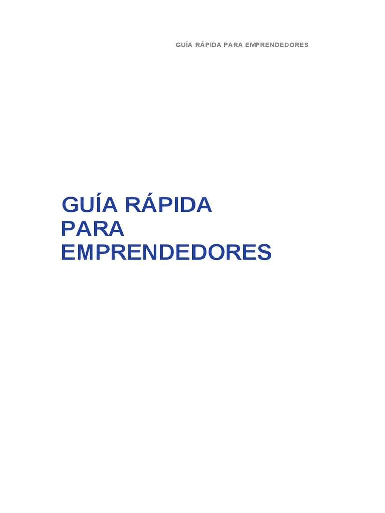 Guía para Formalizar tu Empresa | PDF | Iniciativa empresarial | Marketing