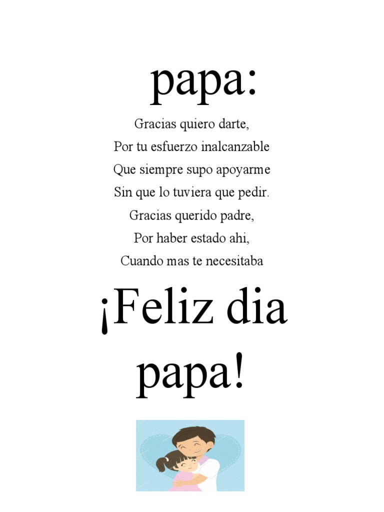 Carta Del Dia Del Padre | PDF