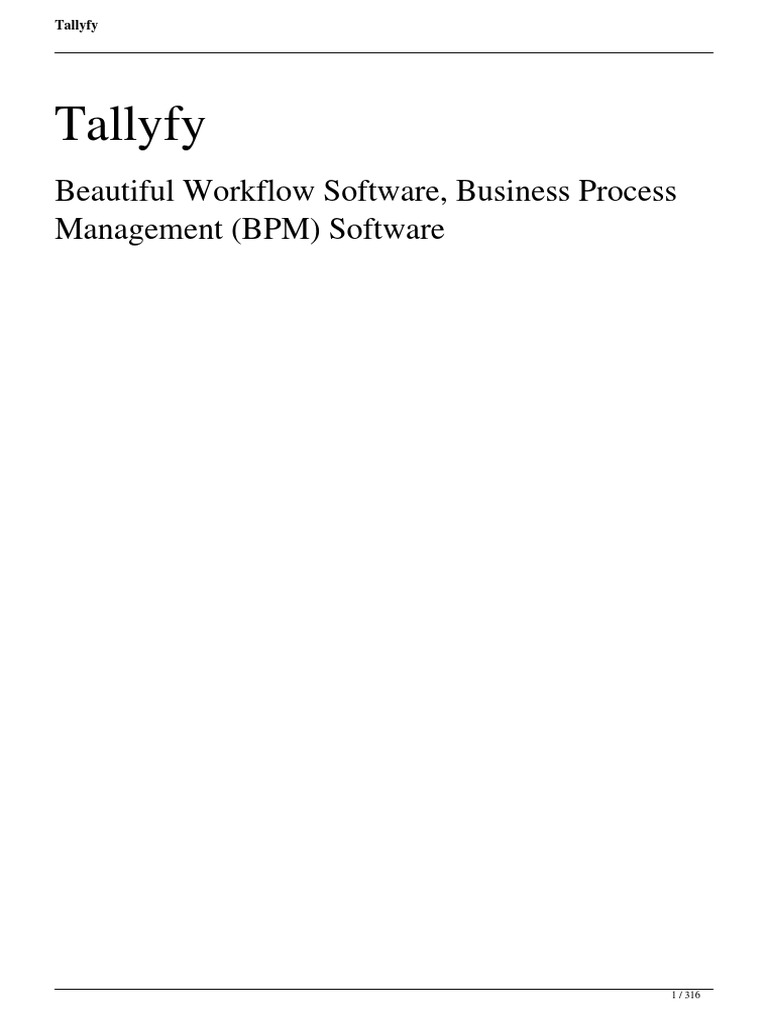 Tallyfy: Beautiful Workflow Software, Business Process Management (BPM ...
