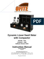 Dynamic Linear Swell Meter With Compactor Instruction Manual