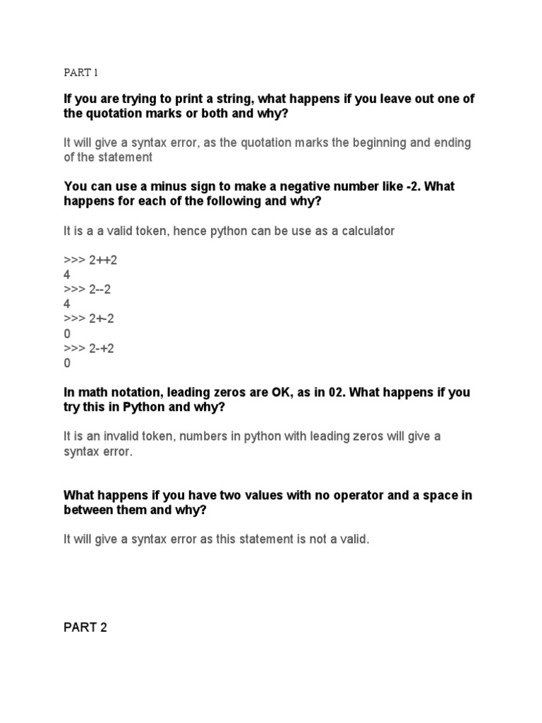 It Will Give A Syntax Error, As The Quotation Marks The Beginning and ...