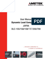 User Manual Jofra DLC-155/158/159/ 187 /250/700: Dynamic Load Compensation