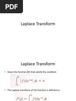 Laplace Transform Overview and Examples | PDF | Laplace Transform ...