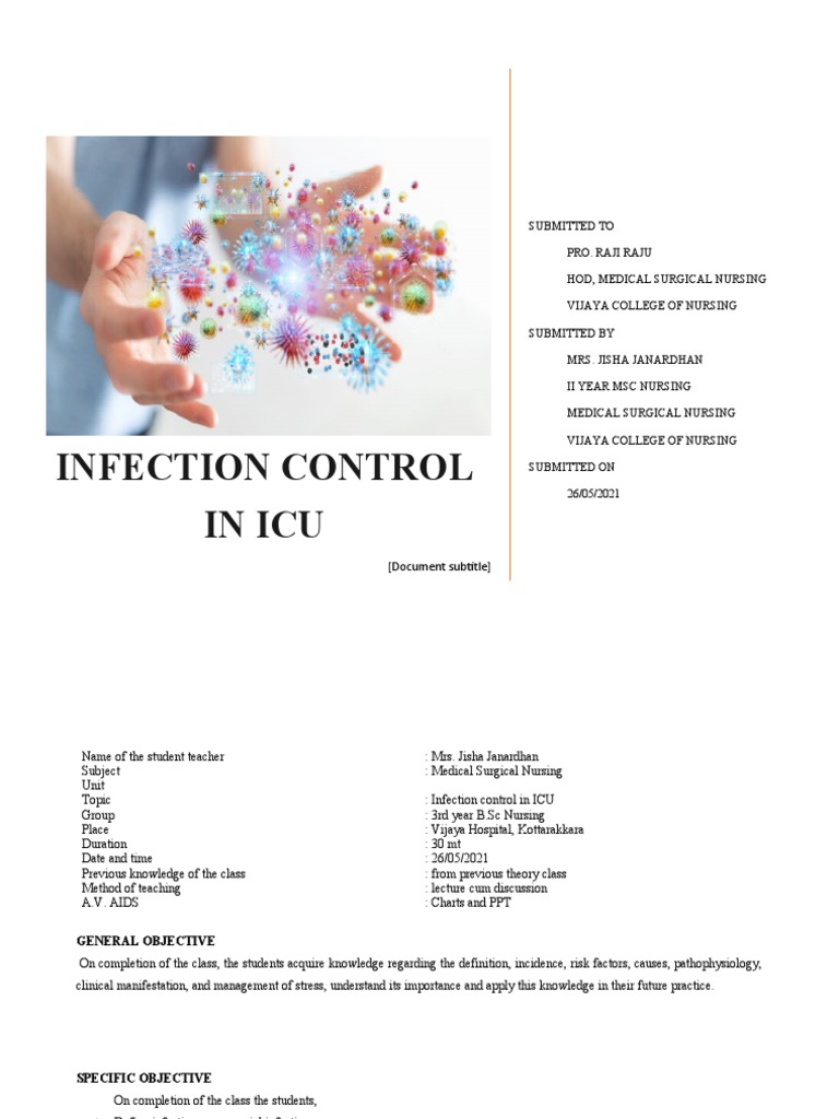Infection Control in Icu | PDF | Hospital Acquired Infection | Infection